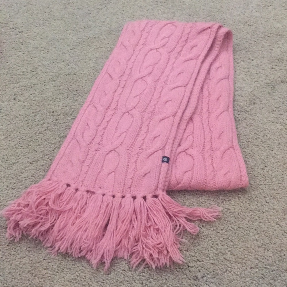 Gap Pink Cableknit scarf